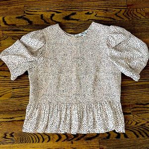 Express Smocked Peplum Top